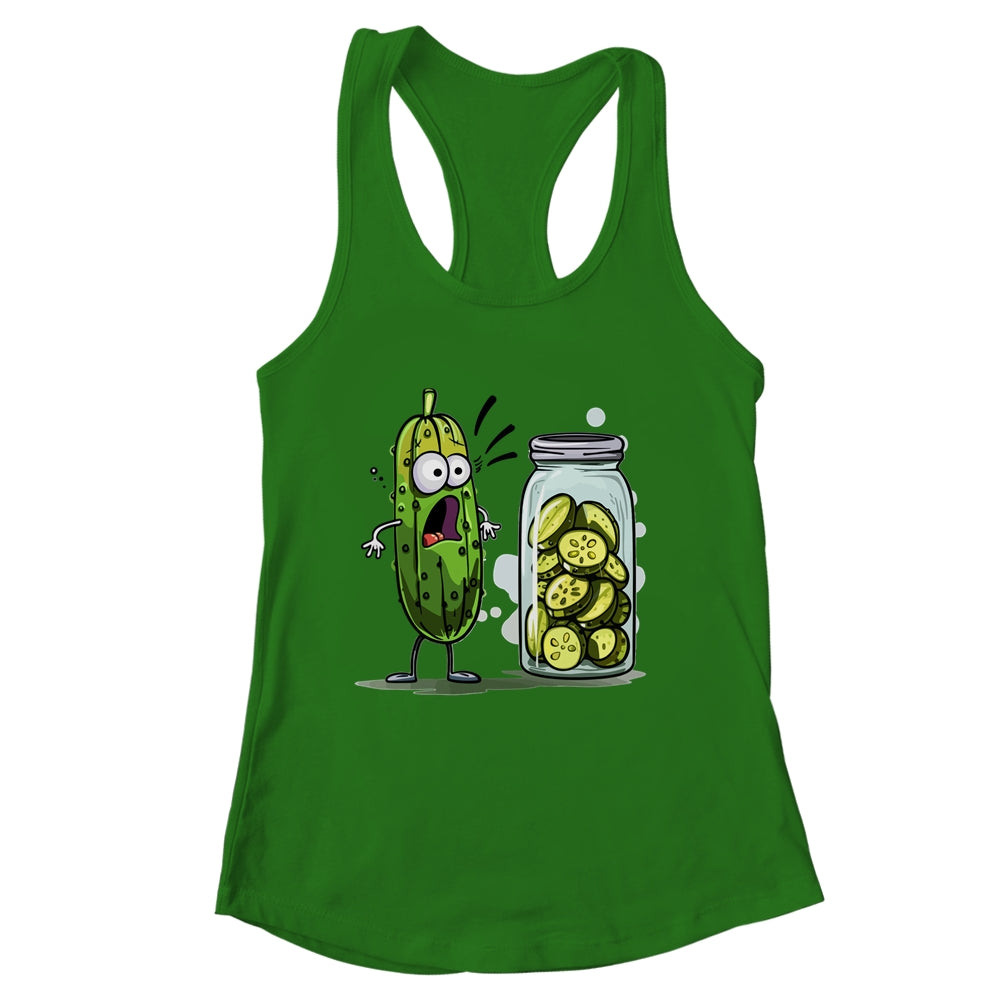 Funny Pickle Surprise A Cucumber And A Jar Of Sliced Pickles Shirt & Tank Top | siriusteestore