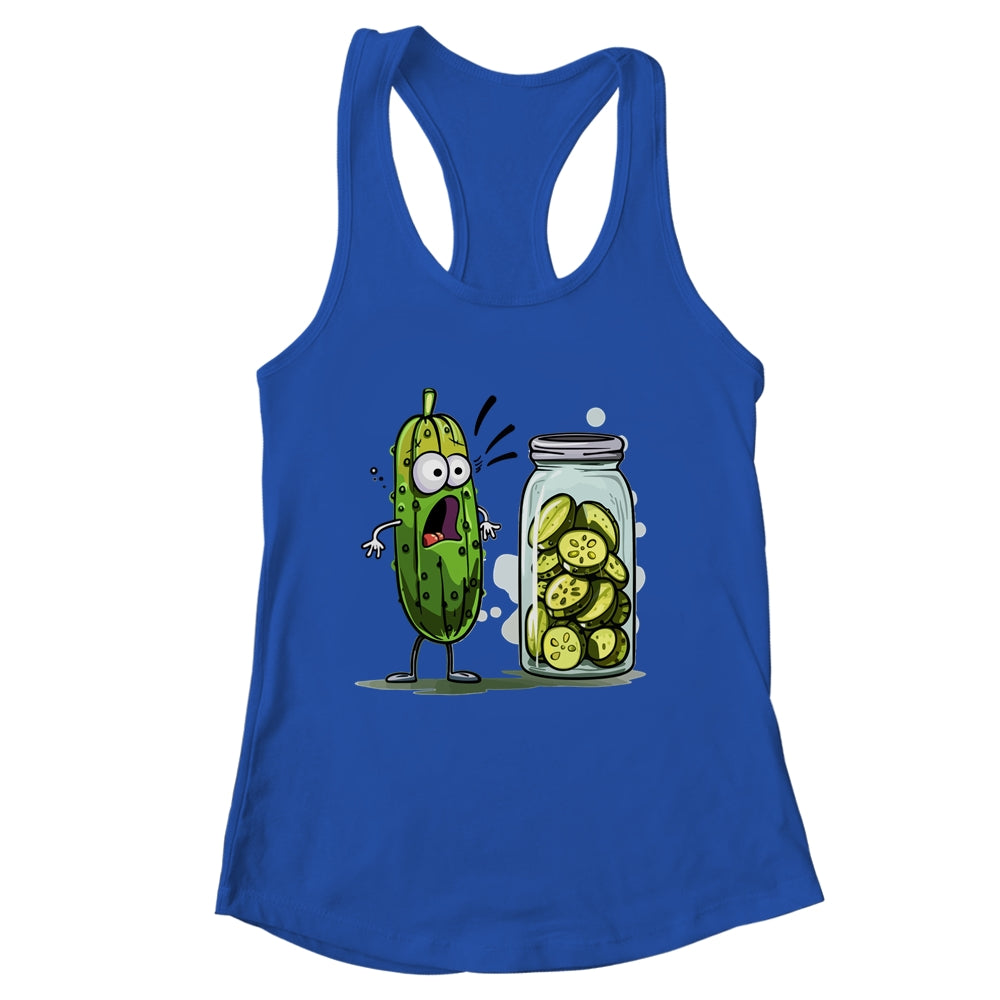 Funny Pickle Surprise A Cucumber And A Jar Of Sliced Pickles Shirt & Tank Top | siriusteestore