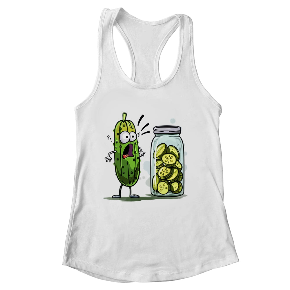 Funny Pickle Surprise A Cucumber And A Jar Of Sliced Pickles Shirt & Tank Top | siriusteestore