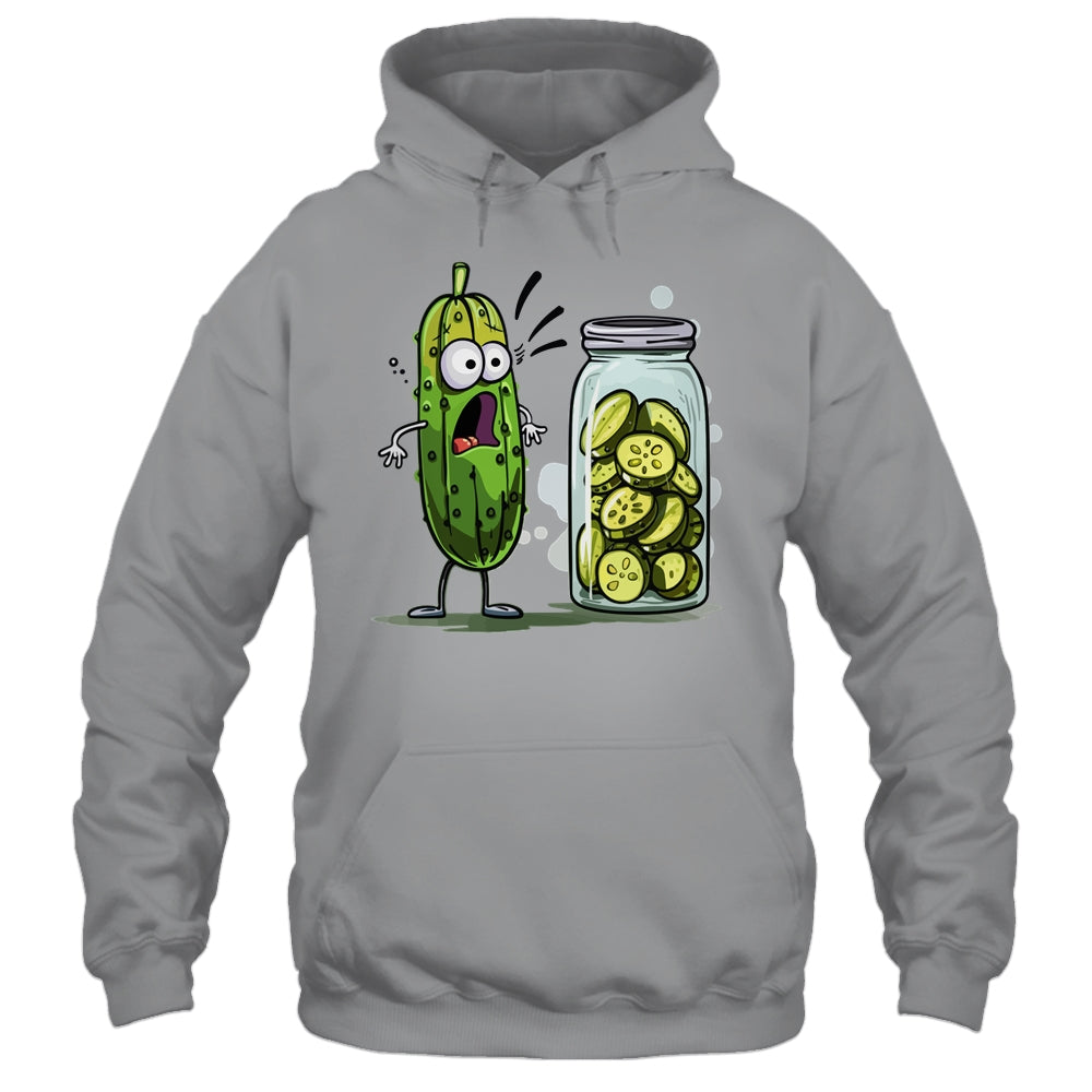 Funny Pickle Surprise A Cucumber And A Jar Of Sliced Pickles Shirt & Tank Top | siriusteestore