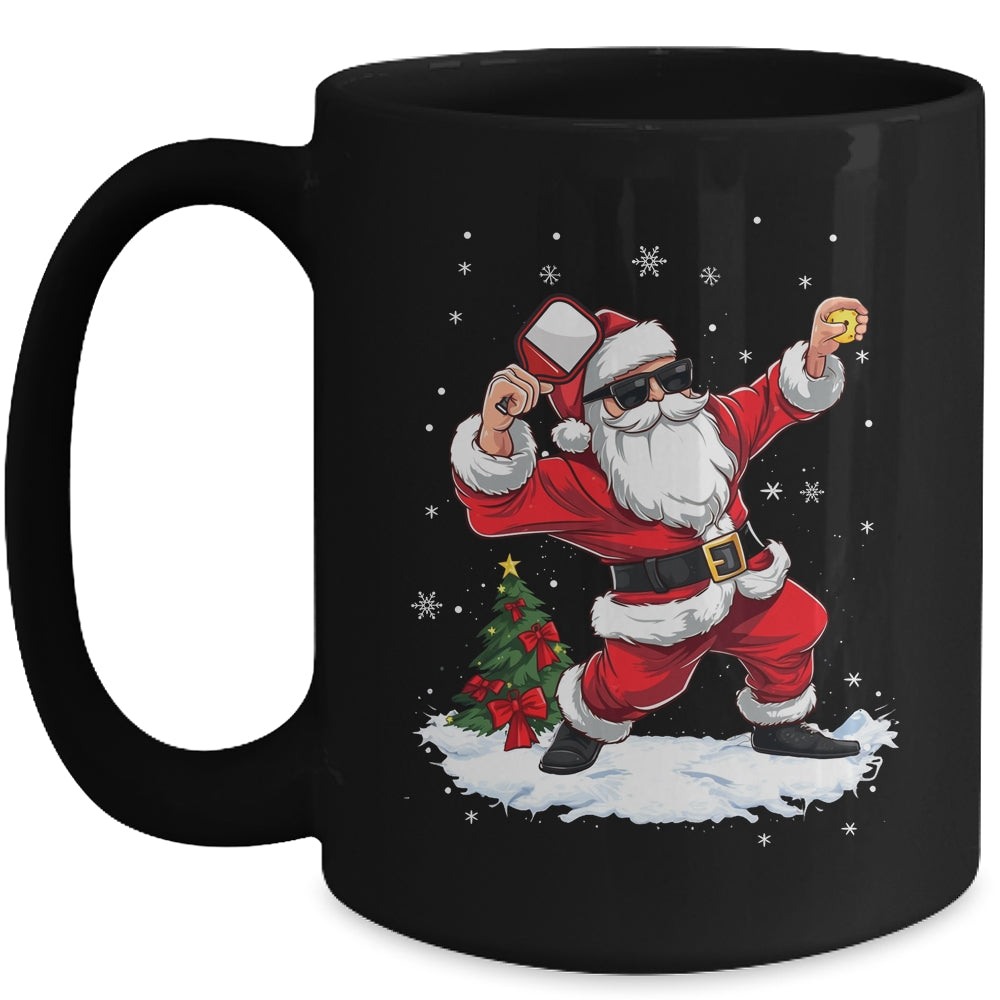 Funny Pickleball Christmas Santa Playing Pickleball Mug | siriusteestore