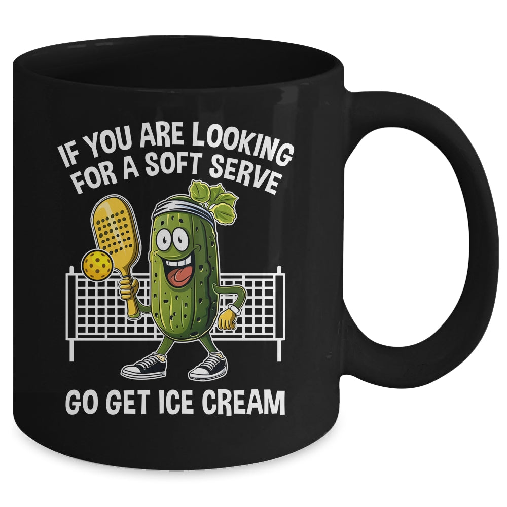 Funny Pickleball Player Paddleball Lover A Soft Serve Mug | siriusteestore