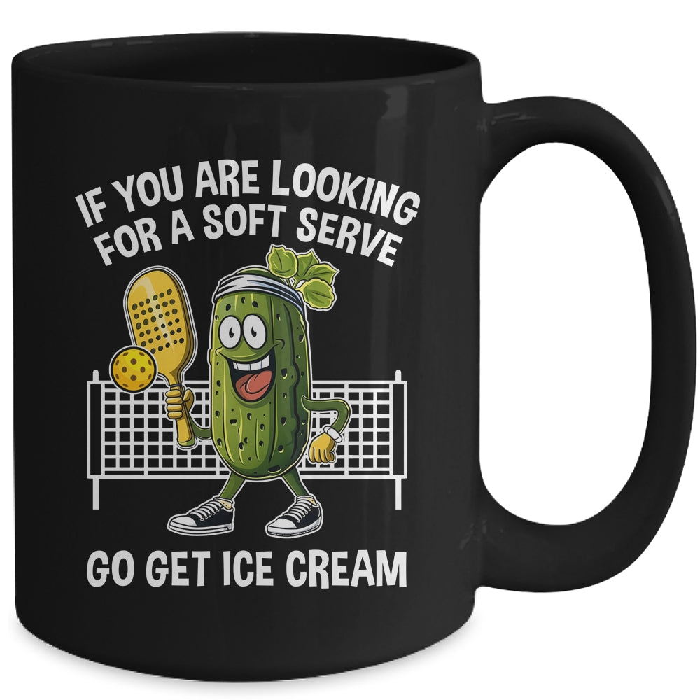 Funny Pickleball Player Paddleball Lover A Soft Serve Mug | siriusteestore