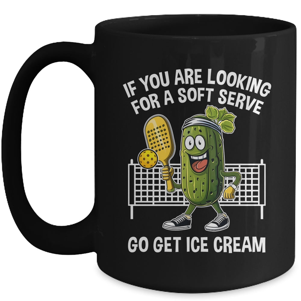Funny Pickleball Player Paddleball Lover A Soft Serve Mug | siriusteestore