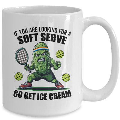 Funny Pickleball Playing Pickle Tennis Soft Serve Ice Cream Mug | siriusteestore