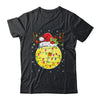 Funny Pickleball Reindeer Santa Hat Christmas Lights Holiday Shirt & Sweatshirt | siriusteestore