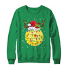 Funny Pickleball Reindeer Santa Hat Christmas Lights Holiday Shirt & Sweatshirt | siriusteestore