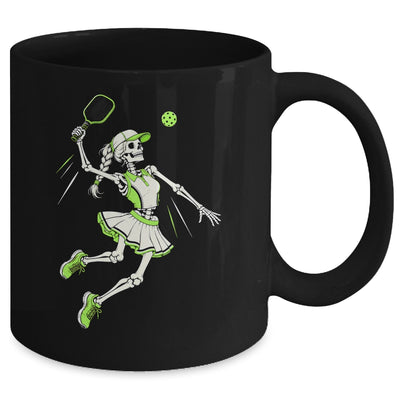 Funny Pickleball Skeleton Halloween Sport Spooky Women Mug | siriusteestore