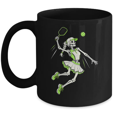 Funny Pickleball Skeleton Halloween Sport Spooky Women Mug | siriusteestore