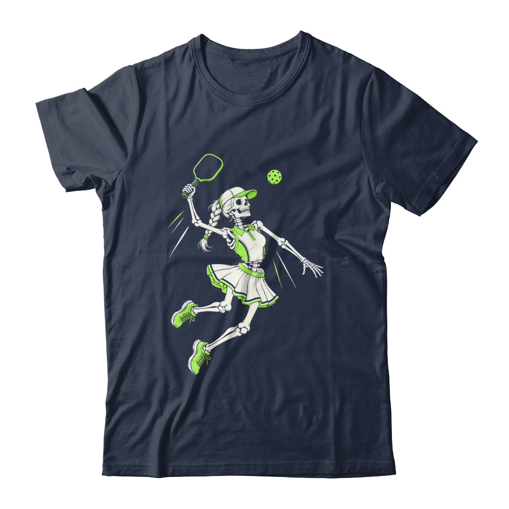 Funny Pickleball Skeleton Halloween Sport Spooky Women Shirt & Sweatshirt | siriusteestore