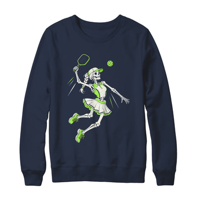 Funny Pickleball Skeleton Halloween Sport Spooky Women Shirt & Sweatshirt | siriusteestore