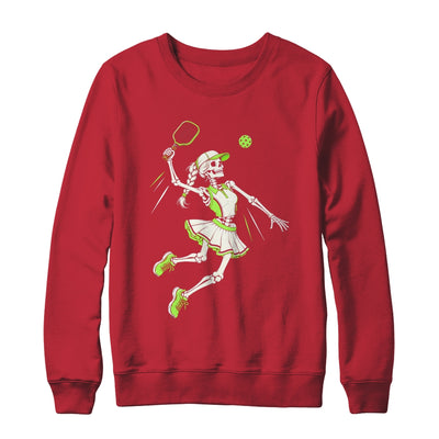 Funny Pickleball Skeleton Halloween Sport Spooky Women Shirt & Sweatshirt | siriusteestore