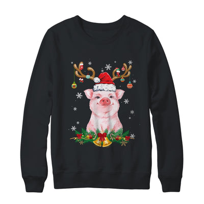 Funny Pig Reindeer Lights Ornament Santa Christmas Xmas Shirt & Sweatshirt | siriusteestore