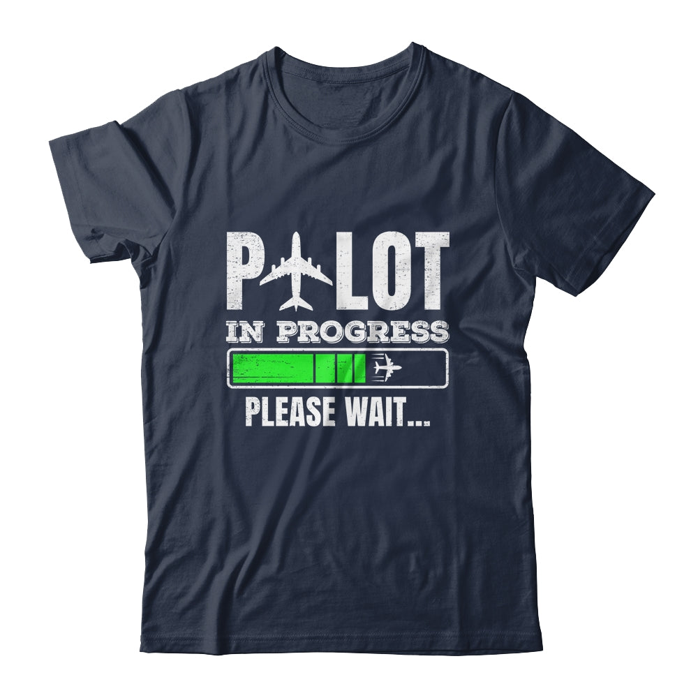 Funny Pilot In Progress Funny Future Pilot Aviation Airplane Shirt & Hoodie | siriusteestore