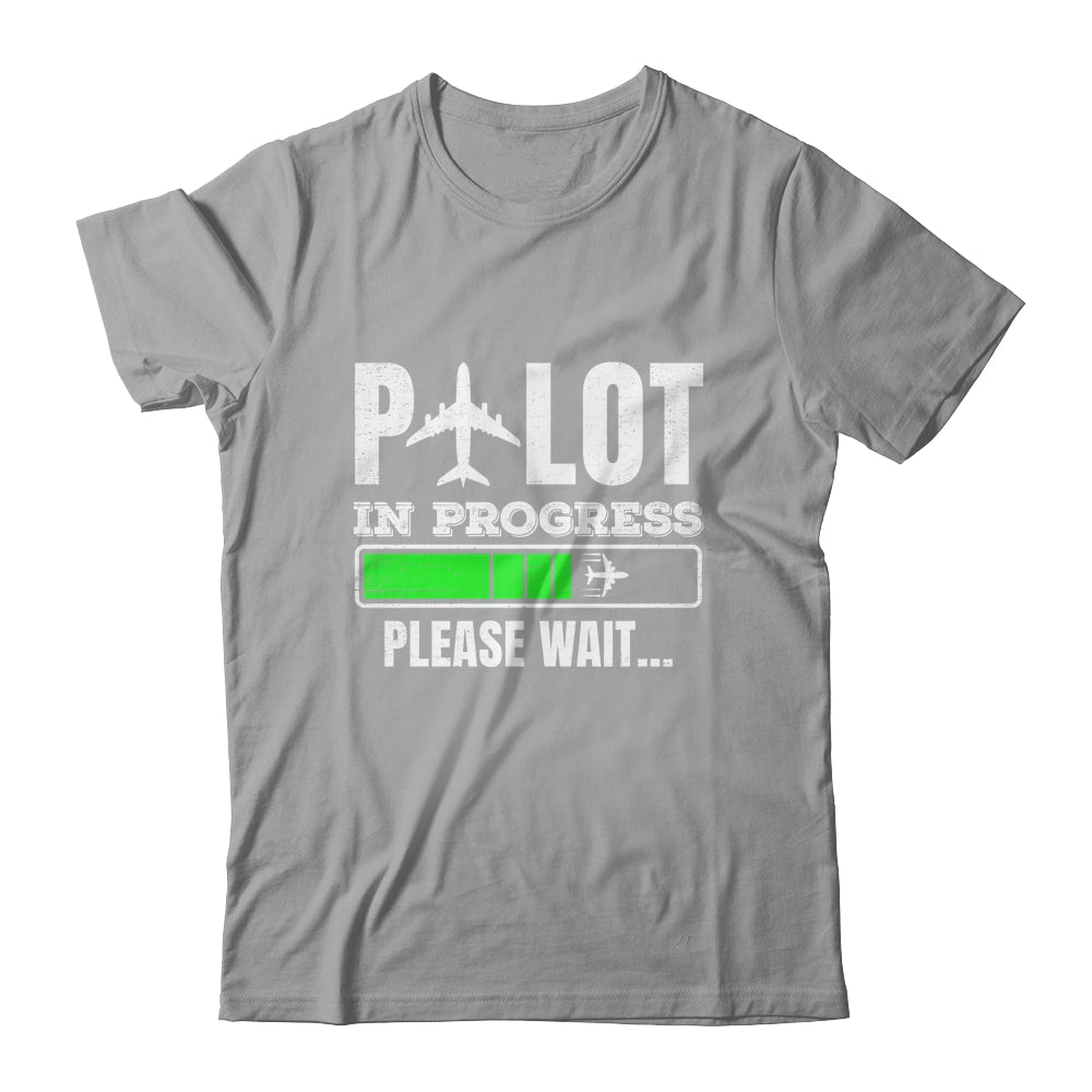 Funny Pilot In Progress Funny Future Pilot Aviation Airplane Shirt & Hoodie | siriusteestore