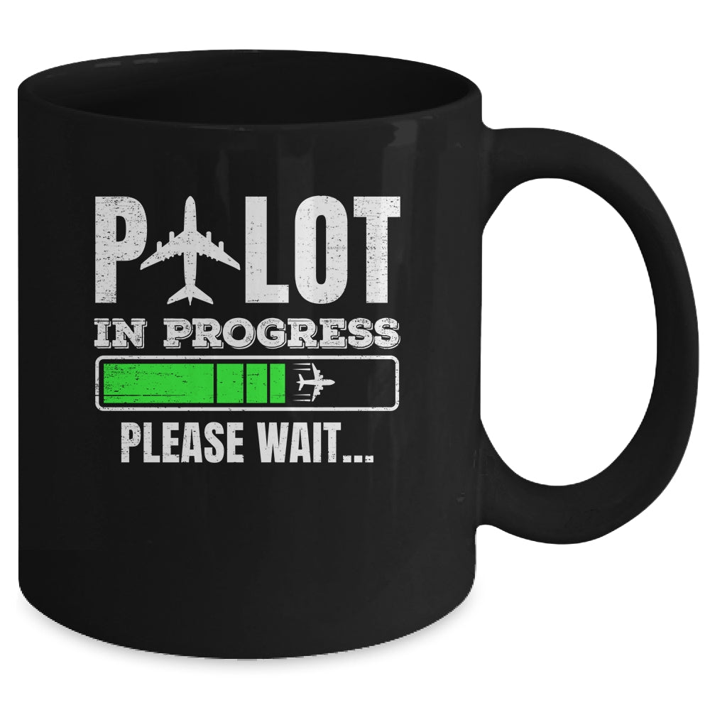Funny Pilot In Progress Funny Future Pilot Aviation Airplane Mug | siriusteestore