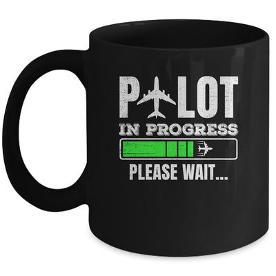 Funny Pilot In Progress Funny Future Pilot Aviation Airplane Mug | siriusteestore