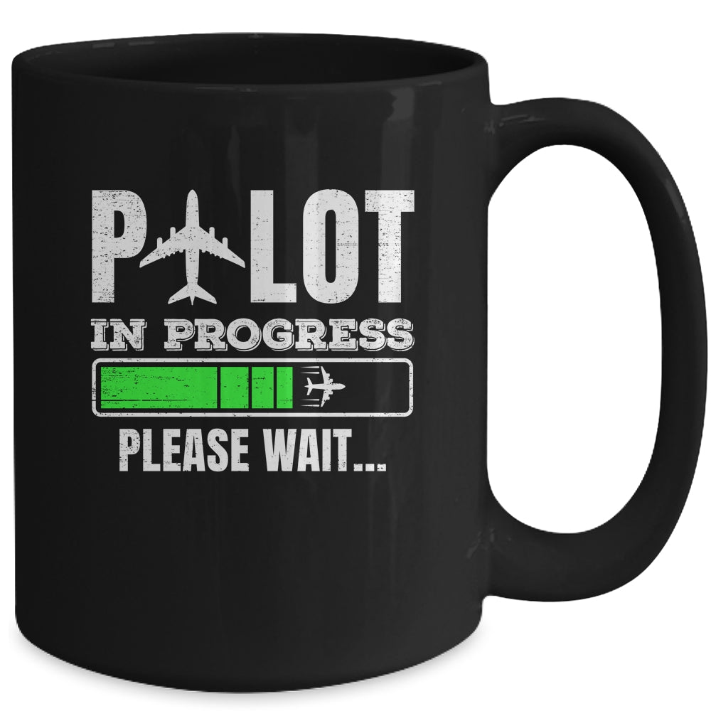 Funny Pilot In Progress Funny Future Pilot Aviation Airplane Mug | siriusteestore