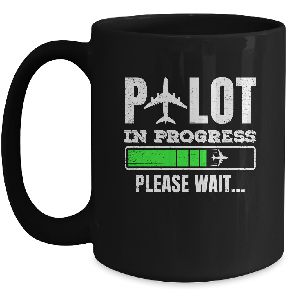 Funny Pilot In Progress Funny Future Pilot Aviation Airplane Mug | siriusteestore