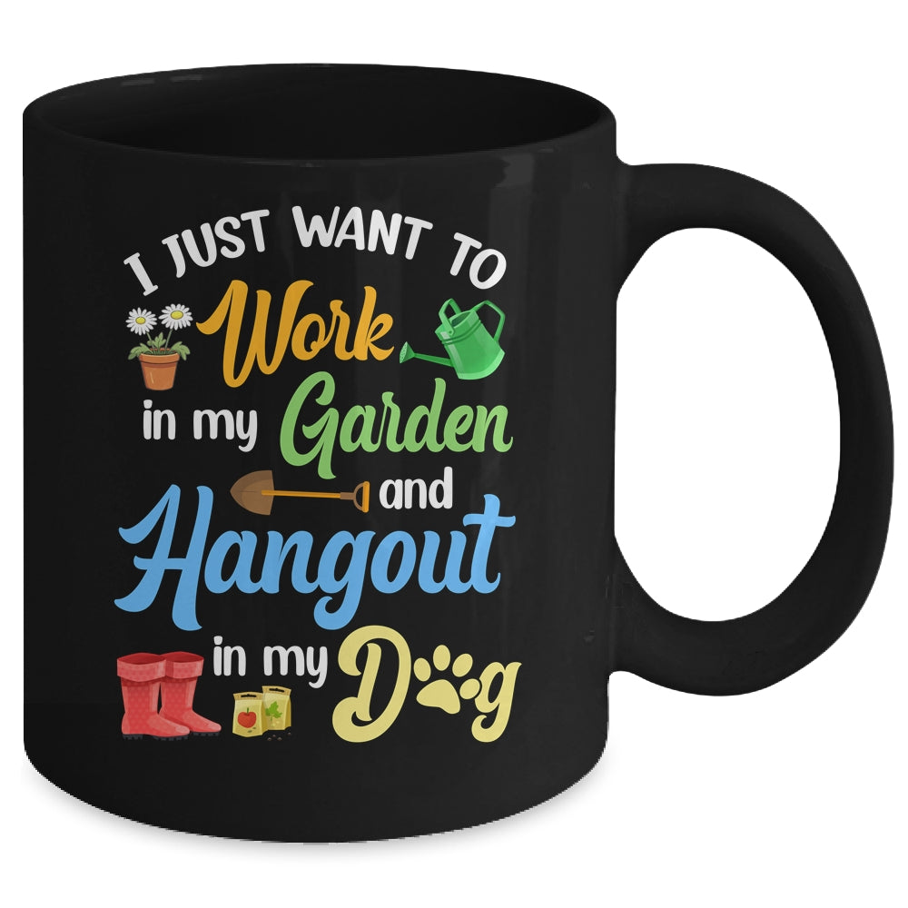 Funny Plants Gardening Lover Gardener Garden Dog Lover Women Mug | siriusteestore