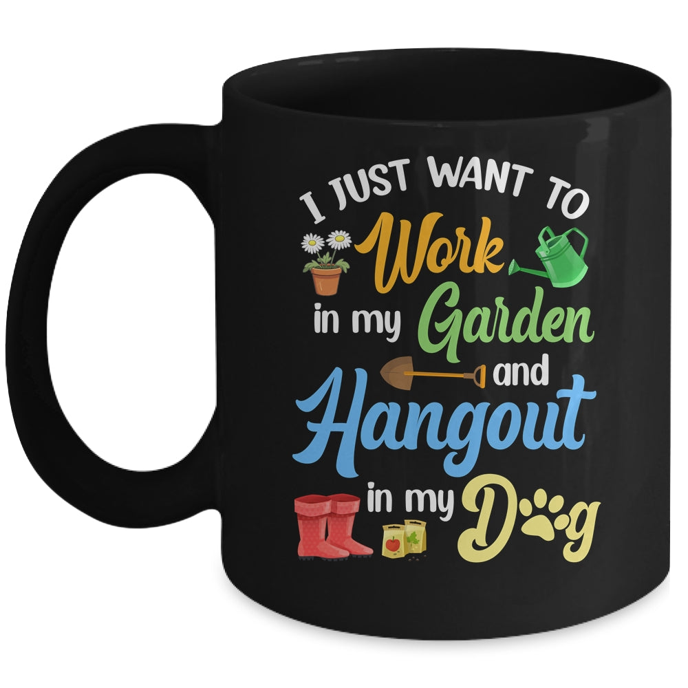 Funny Plants Gardening Lover Gardener Garden Dog Lover Women Mug | siriusteestore