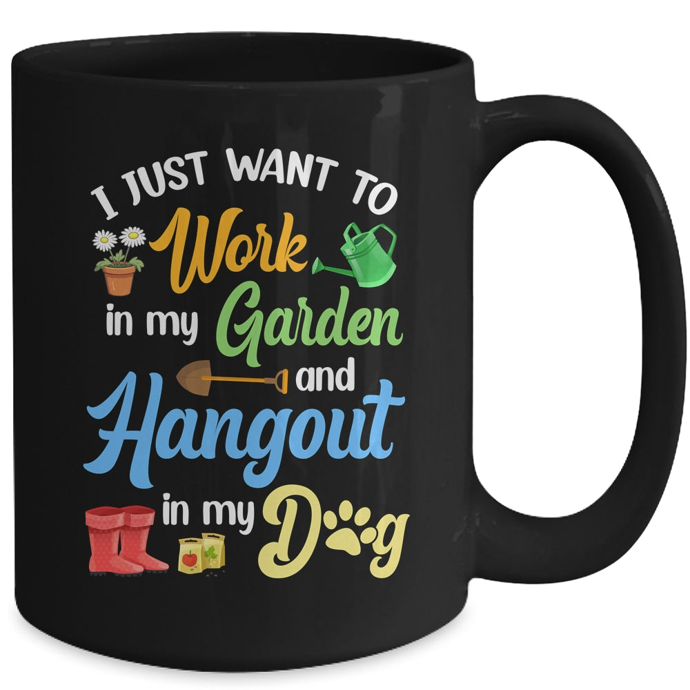 Funny Plants Gardening Lover Gardener Garden Dog Lover Women Mug | siriusteestore