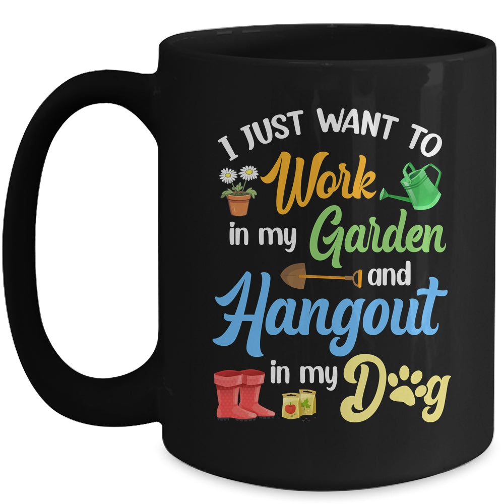 Funny Plants Gardening Lover Gardener Garden Dog Lover Women Mug | siriusteestore