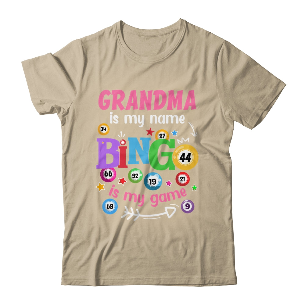 Funny Player Grandma Is My Name Bingo Is My Game Yell Bingo Shirt & Tank Top | siriusteestore