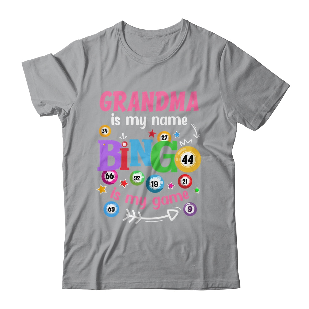Funny Player Grandma Is My Name Bingo Is My Game Yell Bingo Shirt & Tank Top | siriusteestore