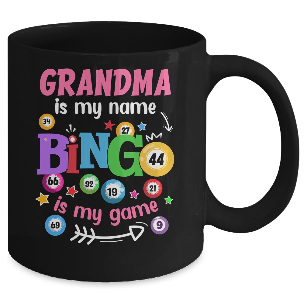 Funny Player Grandma Is My Name Bingo Is My Game Yell Bingo Mug | siriusteestore