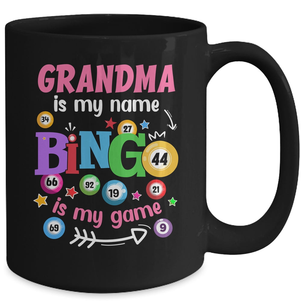Funny Player Grandma Is My Name Bingo Is My Game Yell Bingo Mug | siriusteestore