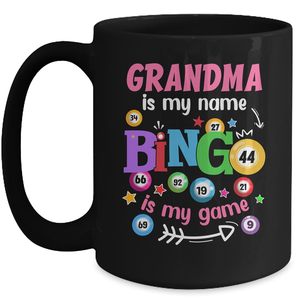 Funny Player Grandma Is My Name Bingo Is My Game Yell Bingo Mug | siriusteestore