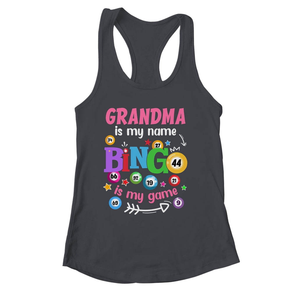 Funny Player Grandma Is My Name Bingo Is My Game Yell Bingo Shirt & Tank Top | siriusteestore