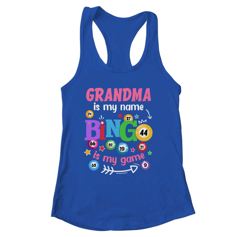 Funny Player Grandma Is My Name Bingo Is My Game Yell Bingo Shirt & Tank Top | siriusteestore