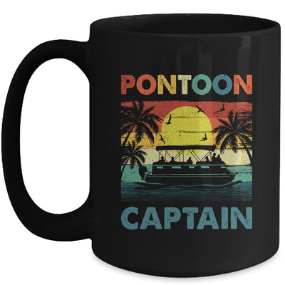 Funny Pontoon Boat For Men Women Vintage Pontoon Captain Mug | siriusteestore