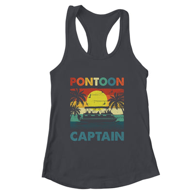 Funny Pontoon Boat For Men Women Vintage Pontoon Captain Shirt & Tank Top | siriusteestore