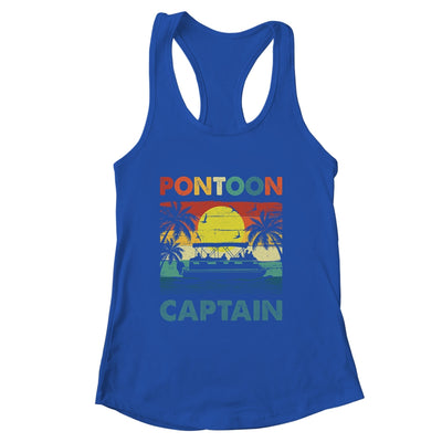 Funny Pontoon Boat For Men Women Vintage Pontoon Captain Shirt & Tank Top | siriusteestore