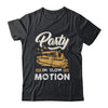 Funny Pontoon Captain Boat Party In Slow Motion Boating Shirt & Tank Top | siriusteestore