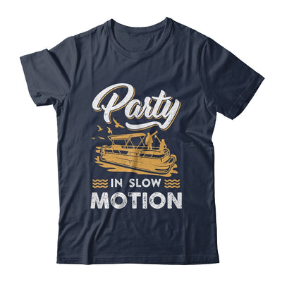 Funny Pontoon Captain Boat Party In Slow Motion Boating Shirt & Tank Top | siriusteestore