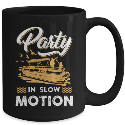 Funny Pontoon Captain Boat Party In Slow Motion Boating Mug | siriusteestore