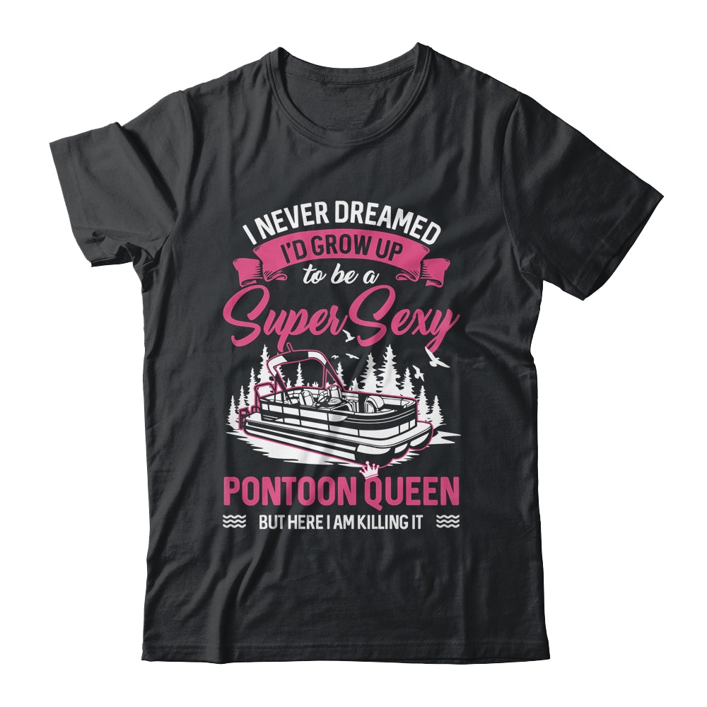 Funny Pontoon Captain Design For Women Girls Boat Captain Shirt & Tank Top | siriusteestore