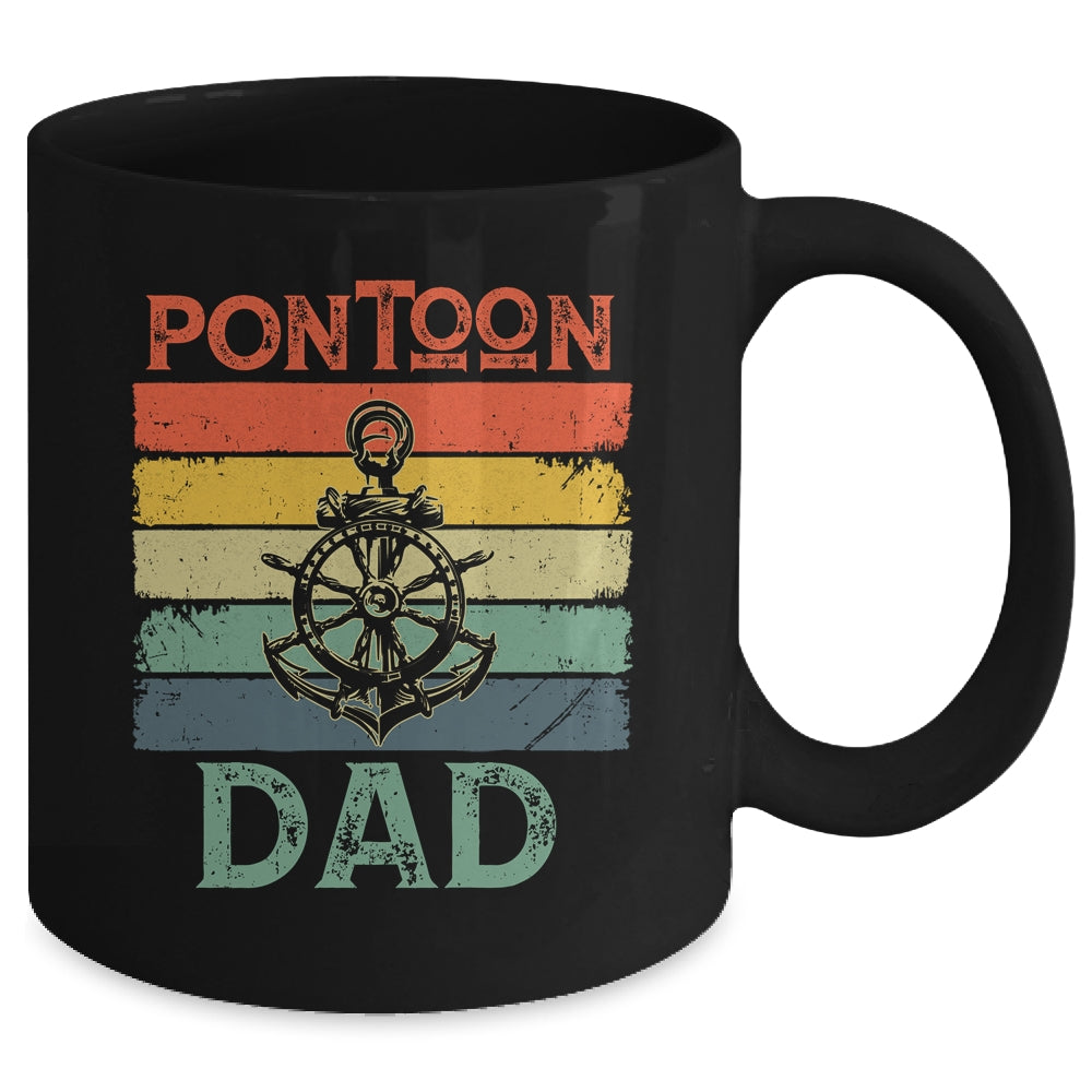 Funny Pontoon Dad Boat Owner Boating Pontoon Captain Men Mug | siriusteestore