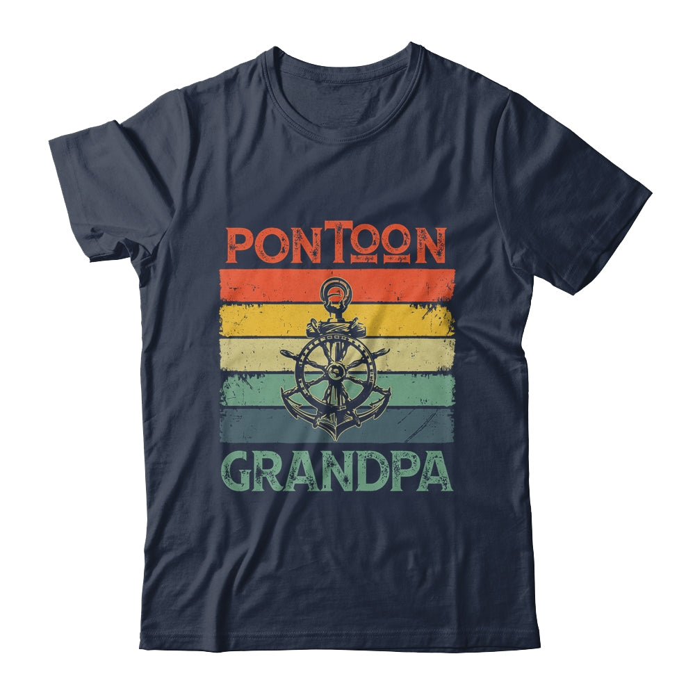 Funny Pontoon Grandpa Boat Owner Boating Pontoon Captain Shirt & Hoodie | siriusteestore