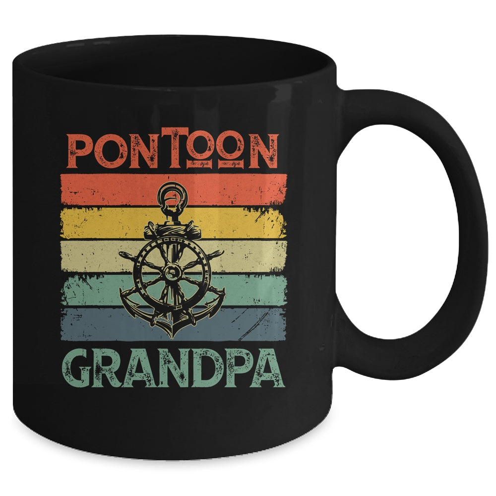 Funny Pontoon Grandpa Boat Owner Boating Pontoon Captain Mug | siriusteestore