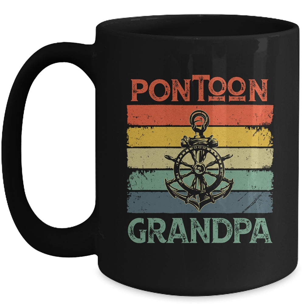 Funny Pontoon Grandpa Boat Owner Boating Pontoon Captain Mug | siriusteestore