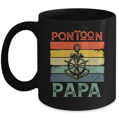 Funny Pontoon Papa Boat Owner Boating Pontoon Captain Men Mug | siriusteestore