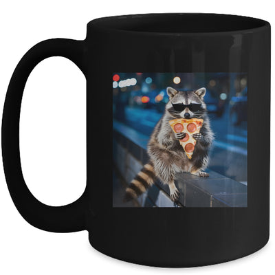 Funny Raccoon Eating Pizza Cute Animal Meme Men Women Mug | siriusteestore