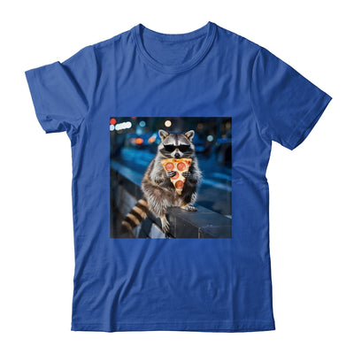 Funny Raccoon Eating Pizza Cute Animal Meme Men Women Shirt & Tank Top | siriusteestore