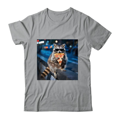Funny Raccoon Eating Pizza Cute Animal Meme Men Women Shirt & Tank Top | siriusteestore