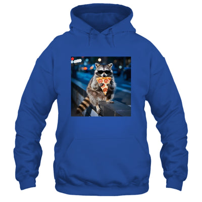 Funny Raccoon Eating Pizza Cute Animal Meme Men Women Shirt & Tank Top | siriusteestore